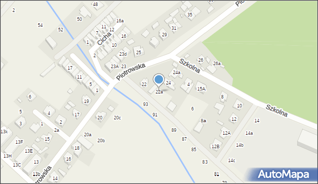 Daszewice, Piotrowska, 22a, mapa Daszewice