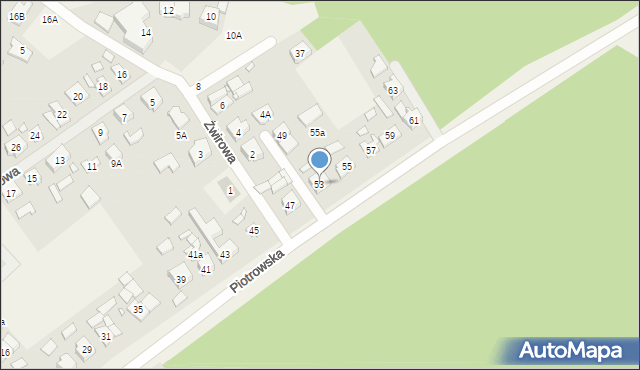 Daszewice, Piotrowska, 53, mapa Daszewice