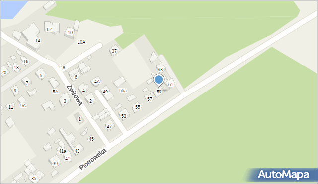 Daszewice, Piotrowska, 59, mapa Daszewice