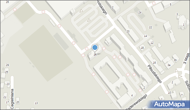 Dębica, Piłsudskiego Józefa, marsz., 15, mapa Dębicy