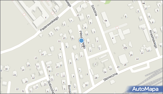 Dębica, Piłsudskiego Józefa, marsz., 3, mapa Dębicy