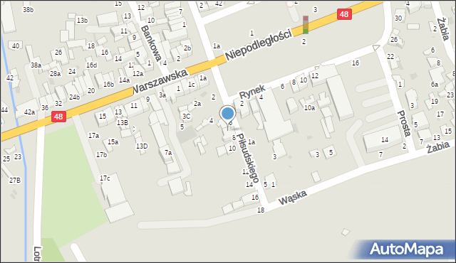 Dęblin, Piłsudskiego Józefa, marsz., 8a, mapa Dęblin