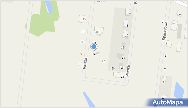 Dobra, Piesza, 24, mapa Dobra