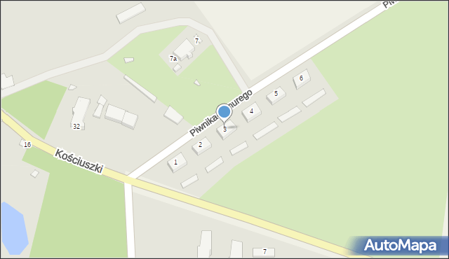 Dobra, Piwnika-Ponurego Jana, mjr., 3, mapa Dobra