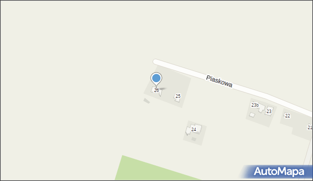 Dobre, Piaskowa, 26, mapa Dobre