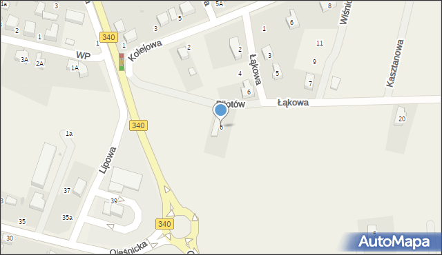 Dobroszyce, Pilotów, 6, mapa Dobroszyce