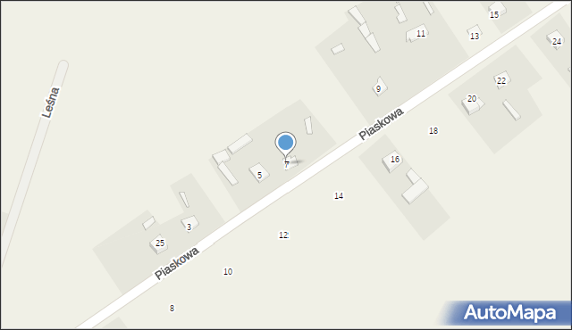 Dołhobyczów, Piaskowa, 7, mapa Dołhobyczów