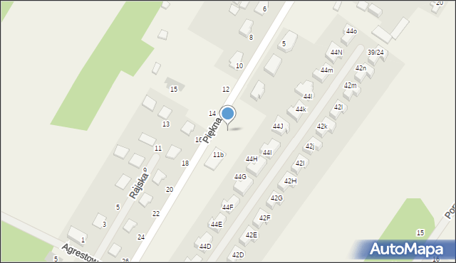 Dosin, Piękna, 11a, mapa Dosin