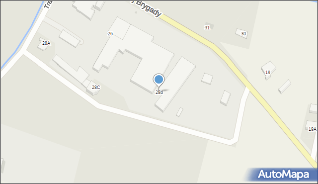 Drezdenko, Pierwszej Brygady, 28d, mapa Drezdenko