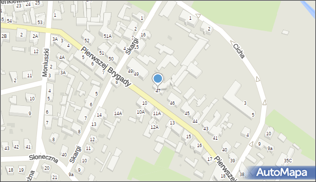 Drezdenko, Pierwszej Brygady, 47, mapa Drezdenko