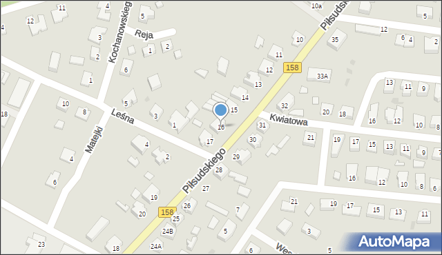 Drezdenko, Piłsudskiego Józefa, marsz., 16, mapa Drezdenko