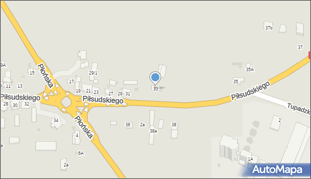 Drobin, Piłsudskiego Józefa, marsz., 33, mapa Drobin