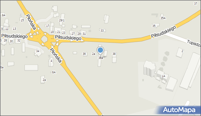 Drobin, Piłsudskiego Józefa, marsz., 38a, mapa Drobin