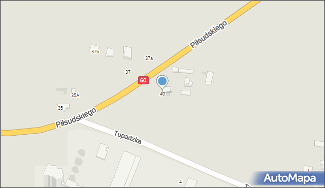 Drobin, Piłsudskiego Józefa, marsz., 40, mapa Drobin