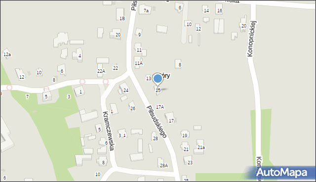 Drohiczyn, Piłsudskiego Józefa, marsz., 15, mapa Drohiczyn