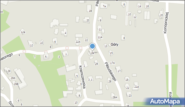 Drohiczyn, Piłsudskiego Józefa, marsz., 24, mapa Drohiczyn