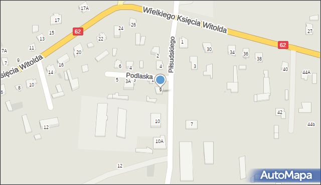 Drohiczyn, Piłsudskiego Józefa, marsz., 8, mapa Drohiczyn