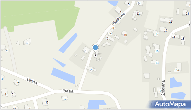 Droszków, Piaskowa, 4, mapa Droszków