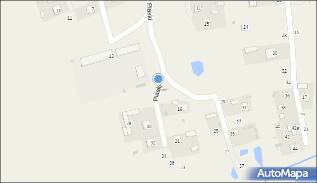 Dubienka, Piaski, 17, mapa Dubienka