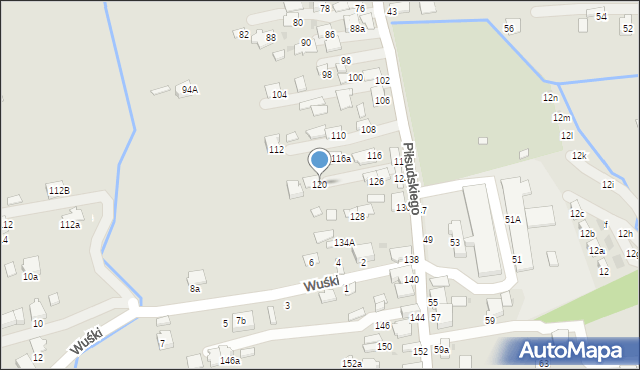 Dynów, Piłsudskiego Józefa, marsz., 120, mapa Dynów