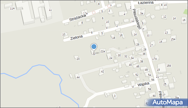 Dynów, Piłsudskiego Józefa, marsz., 22, mapa Dynów