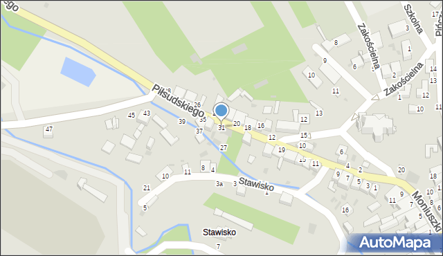 Działoszyce, Piłsudskiego Józefa, marsz., 31, mapa Działoszyce