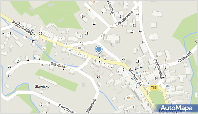 Działoszyce, Piłsudskiego Józefa, marsz., 4, mapa Działoszyce