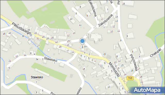 Działoszyce, Piłsudskiego Józefa, marsz., 6, mapa Działoszyce