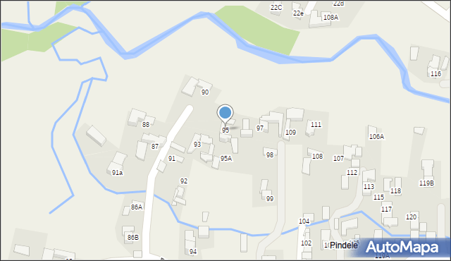 Dzianisz, Pindele, 108, mapa Dzianisz