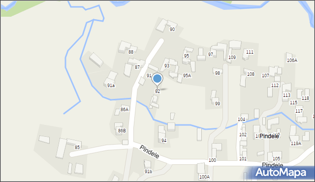 Dzianisz, Pindele, 126, mapa Dzianisz