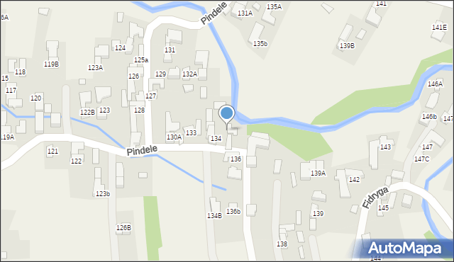 Dzianisz, Pindele, 23, mapa Dzianisz