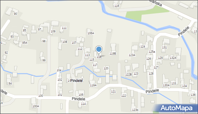 Dzianisz, Pindele, 42, mapa Dzianisz