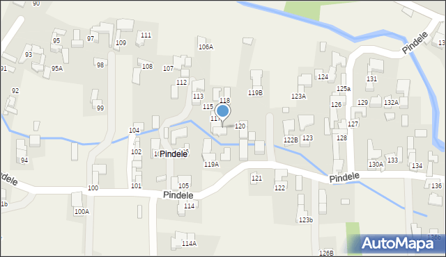 Dzianisz, Pindele, 44, mapa Dzianisz
