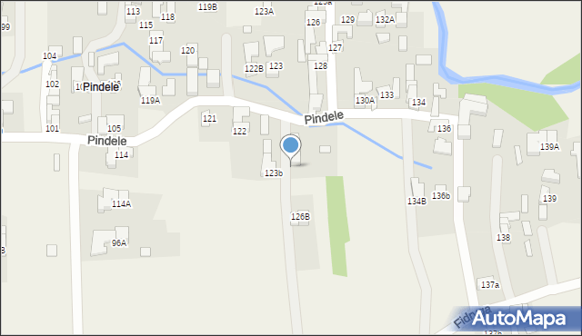 Dzianisz, Pindele, 47, mapa Dzianisz