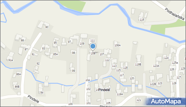 Dzianisz, Pindele, 74, mapa Dzianisz