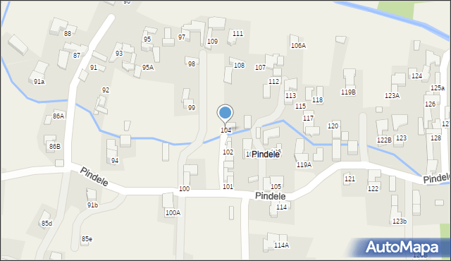 Dzianisz, Pindele, 78, mapa Dzianisz