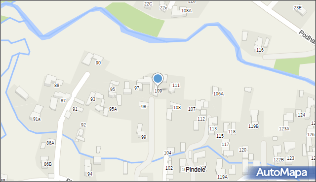 Dzianisz, Pindele, 84, mapa Dzianisz