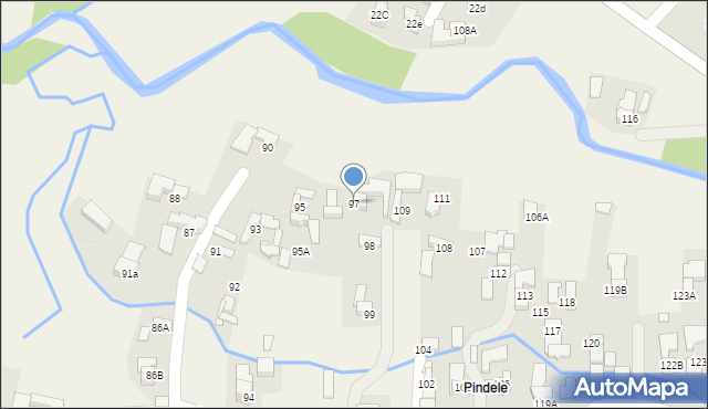 Dzianisz, Pindele, 92, mapa Dzianisz