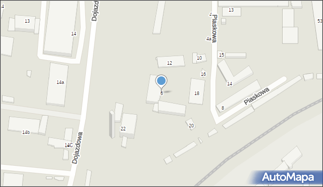 Elbląg, Piaskowa, 6, mapa Elbląga