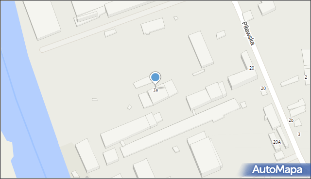 Elbląg, Piławska, 1a, mapa Elbląga