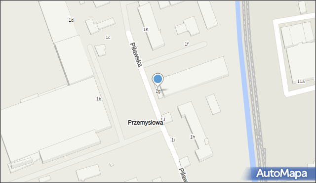 Elbląg, Piławska, 1g, mapa Elbląga