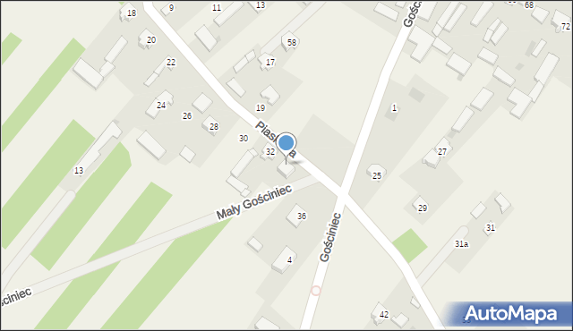 Gadka, Piaskowa, 34, mapa Gadka