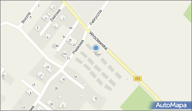 Gajków, Piaskowa, 38d, mapa Gajków