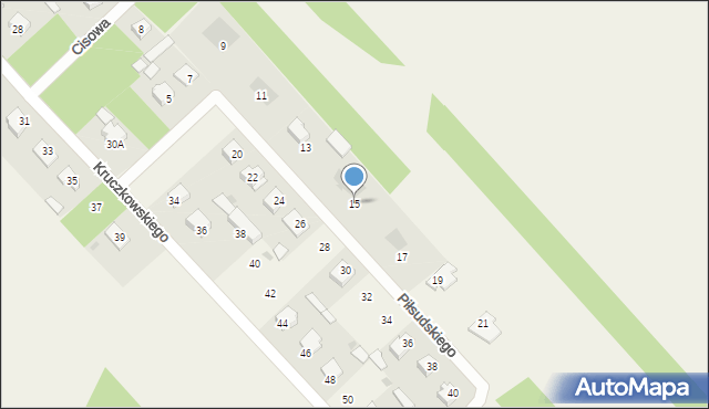 Garbatka-Letnisko, Piłsudskiego Józefa, marsz., 15, mapa Garbatka-Letnisko