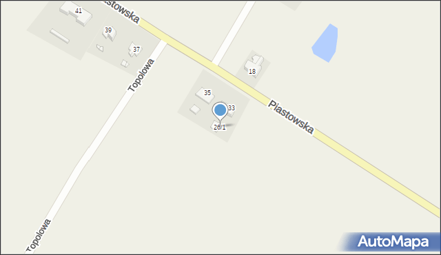 Gardeja, Piastowska, 26/1, mapa Gardeja