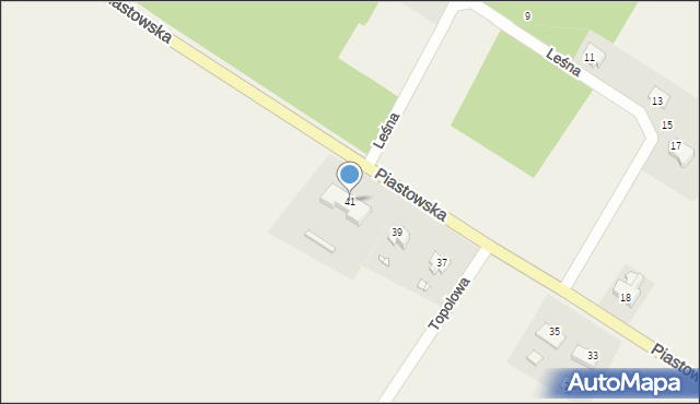 Gardeja, Piastowska, 41, mapa Gardeja