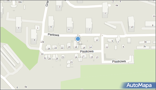 Gdańsk, Piaskowa, 18a, mapa Gdańska