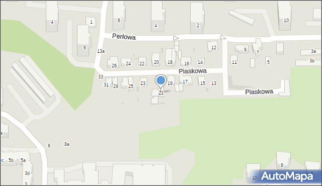 Gdańsk, Piaskowa, 21, mapa Gdańska