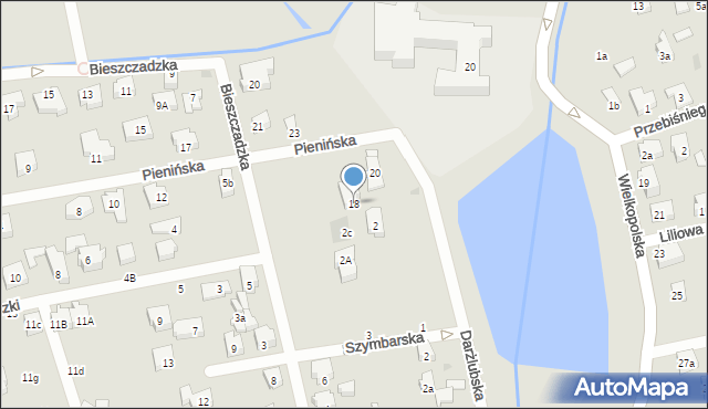 Gdańsk, Pienińska, 18, mapa Gdańska