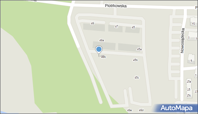 Gdańsk, Piotrkowska, 49c, mapa Gdańska
